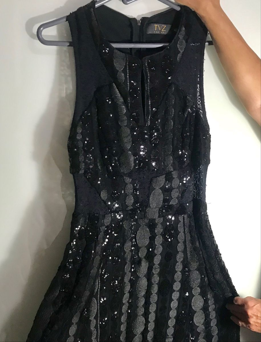 vestido preto tvz