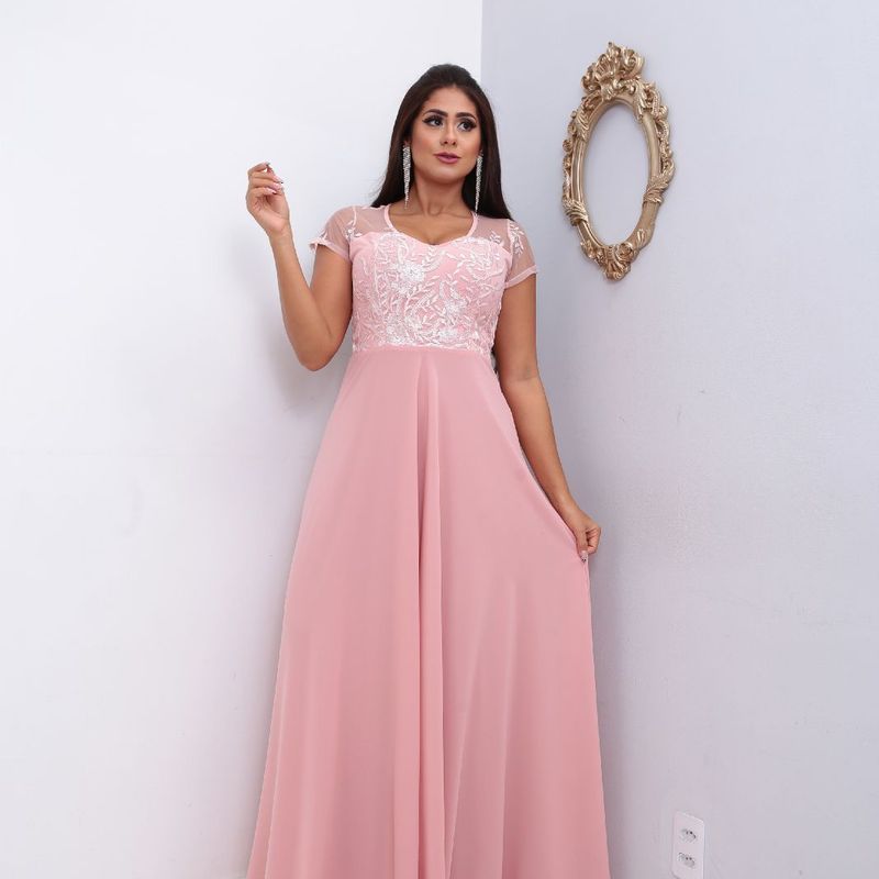 Vestido de madrinha de casamento rosa claro cheap