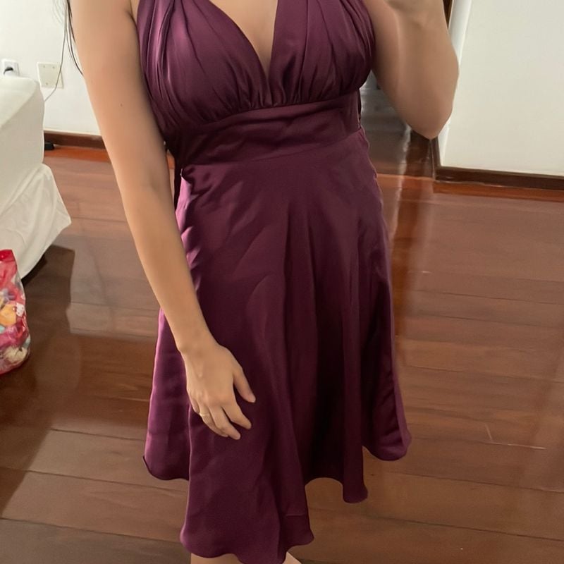 Vestido de festa rosa sales escuro