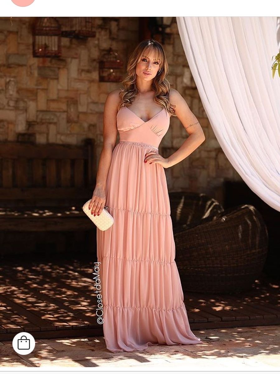 vestido rosa seco para casamento