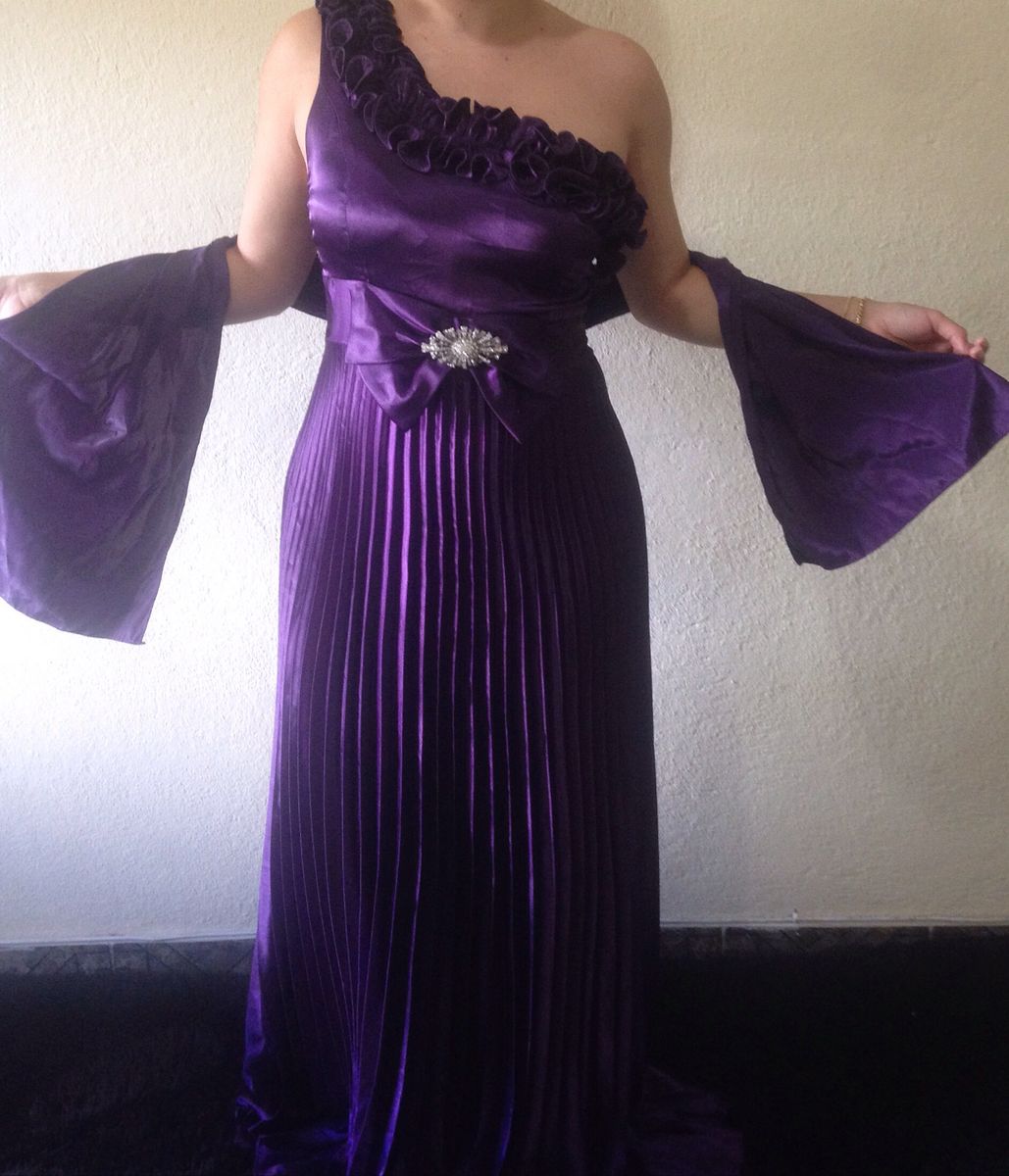 vestido roxo para casamento