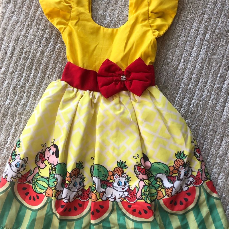 Vestido de festa hot sale infantil tema magali