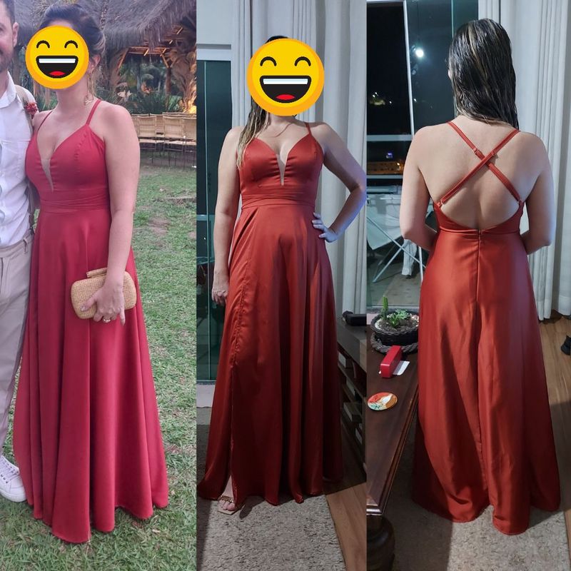 Vestido sales cetim bucol