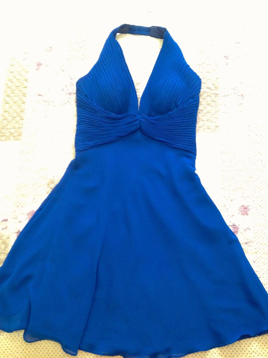 azul carbono vestido