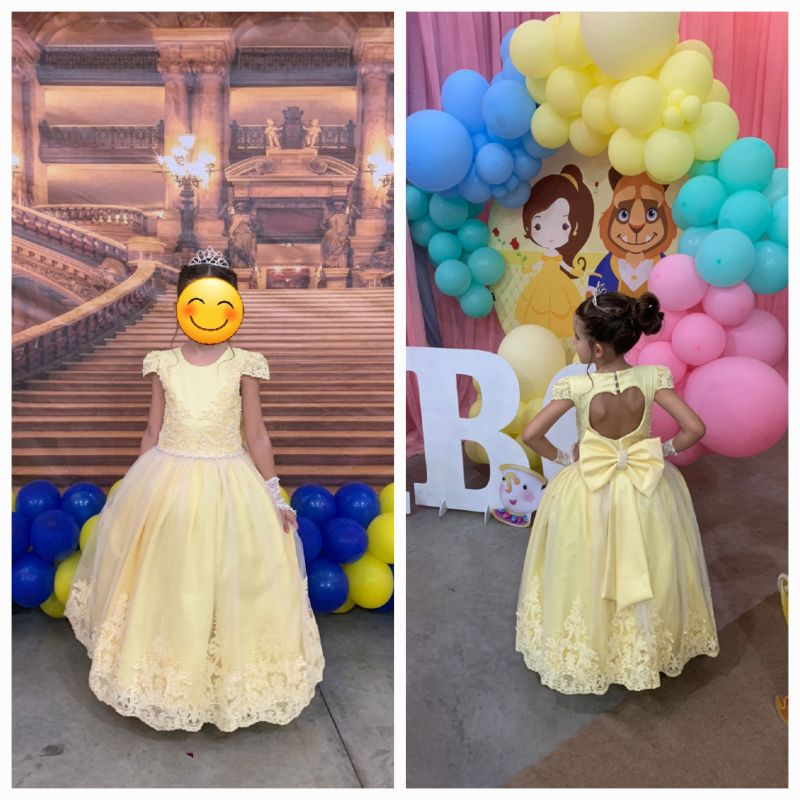 Vestido Infantil Princesa Rapunzel  Floresça Ateliê - Floresça Ateliê  Infantil