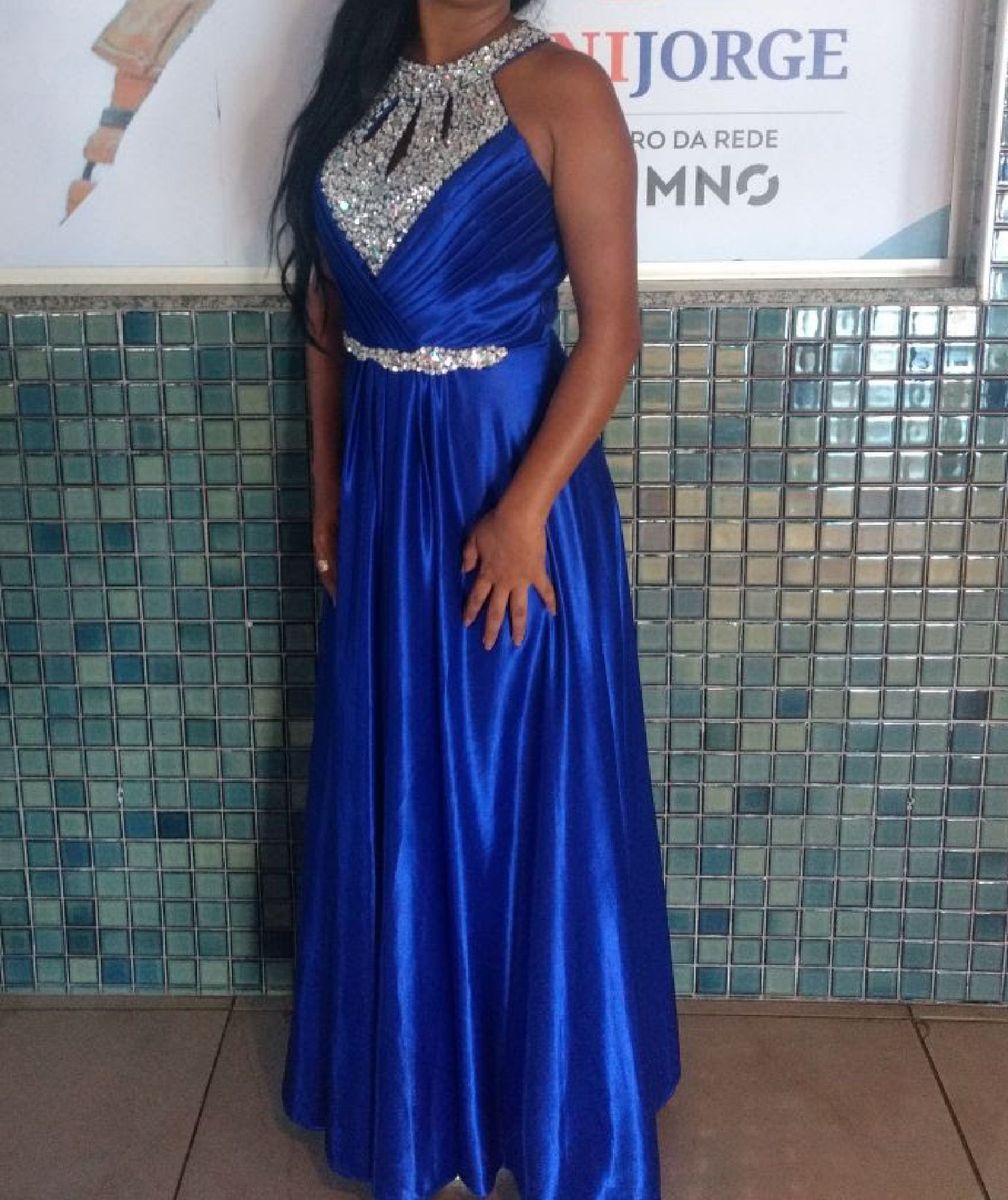 Vestido de best sale formatura cor azul