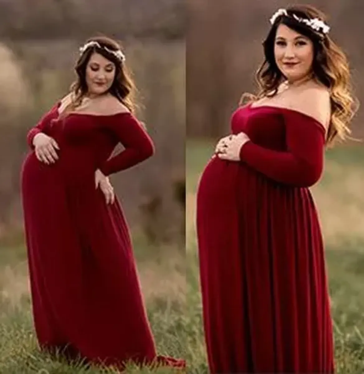 vestido de gravida para ensaio fotografico