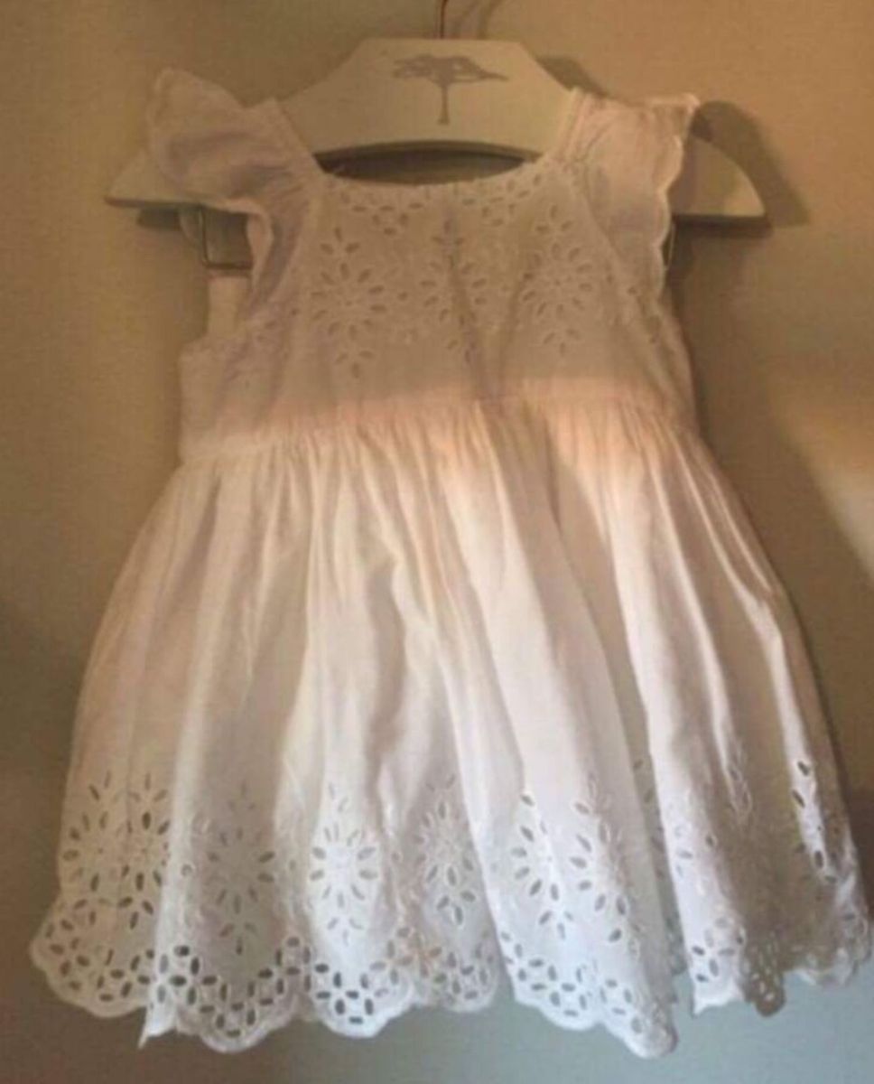 vestido de lese infantil branco