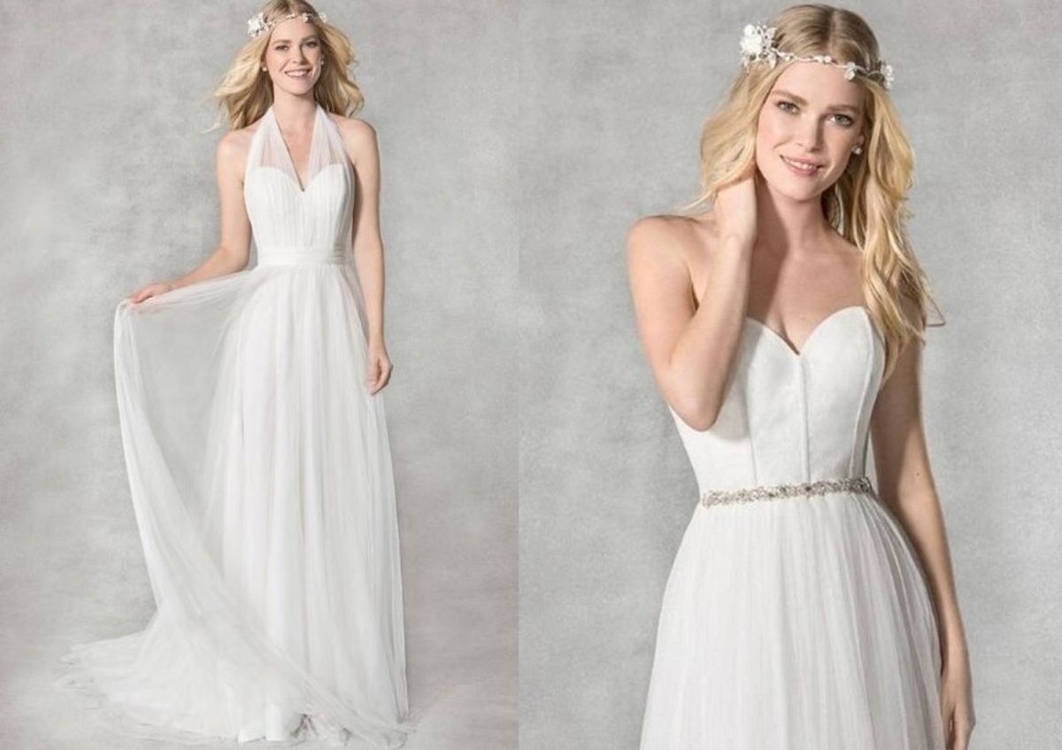 vestido de noiva simples e elegante