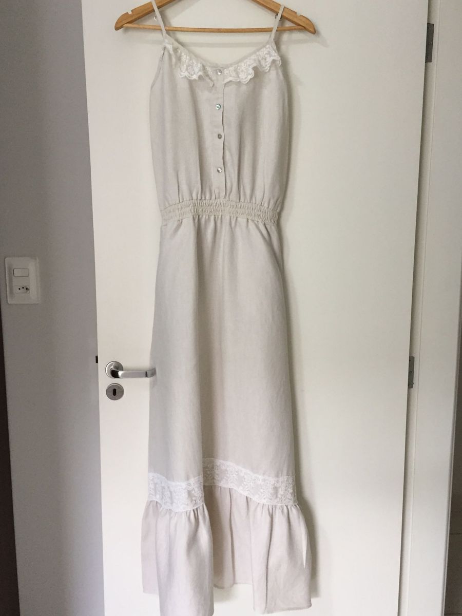 vestido estampado floral longo