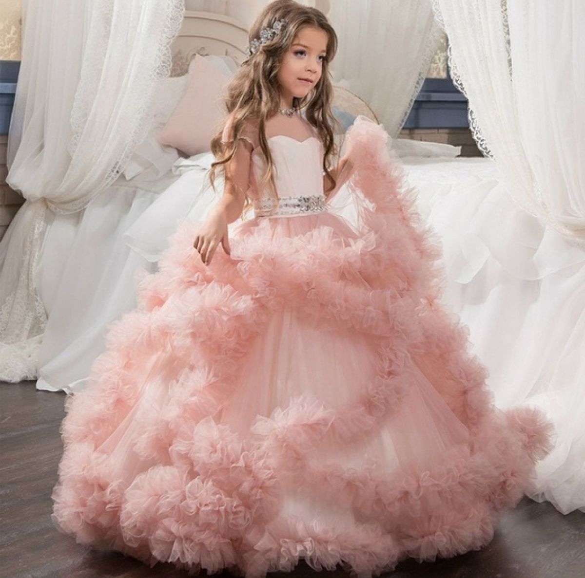 Vestido De Luxo Roupa Infantil Para Menina Lilicat Nunca Usado 