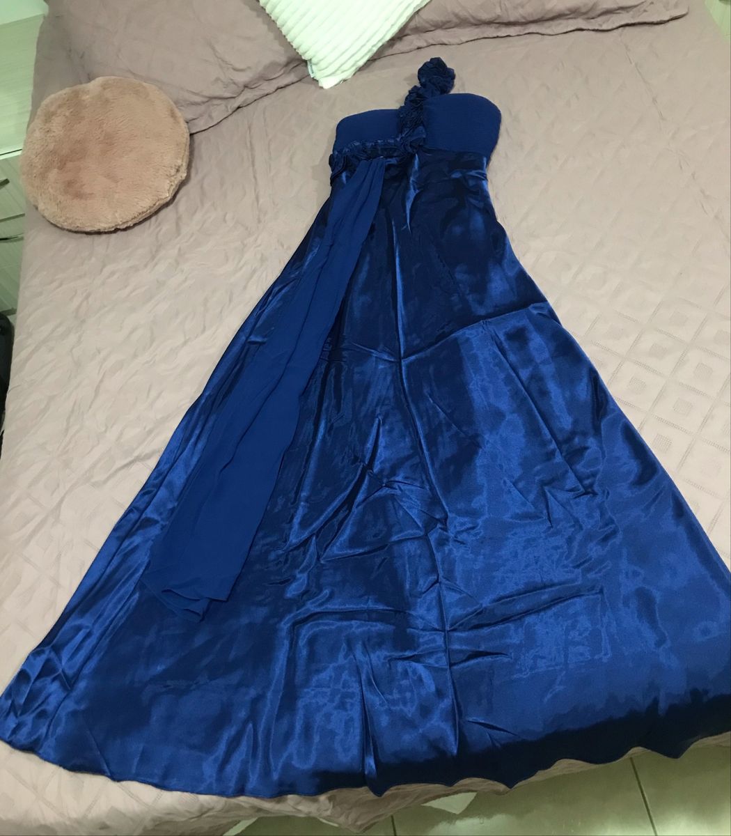 vestido azul caneta madrinha