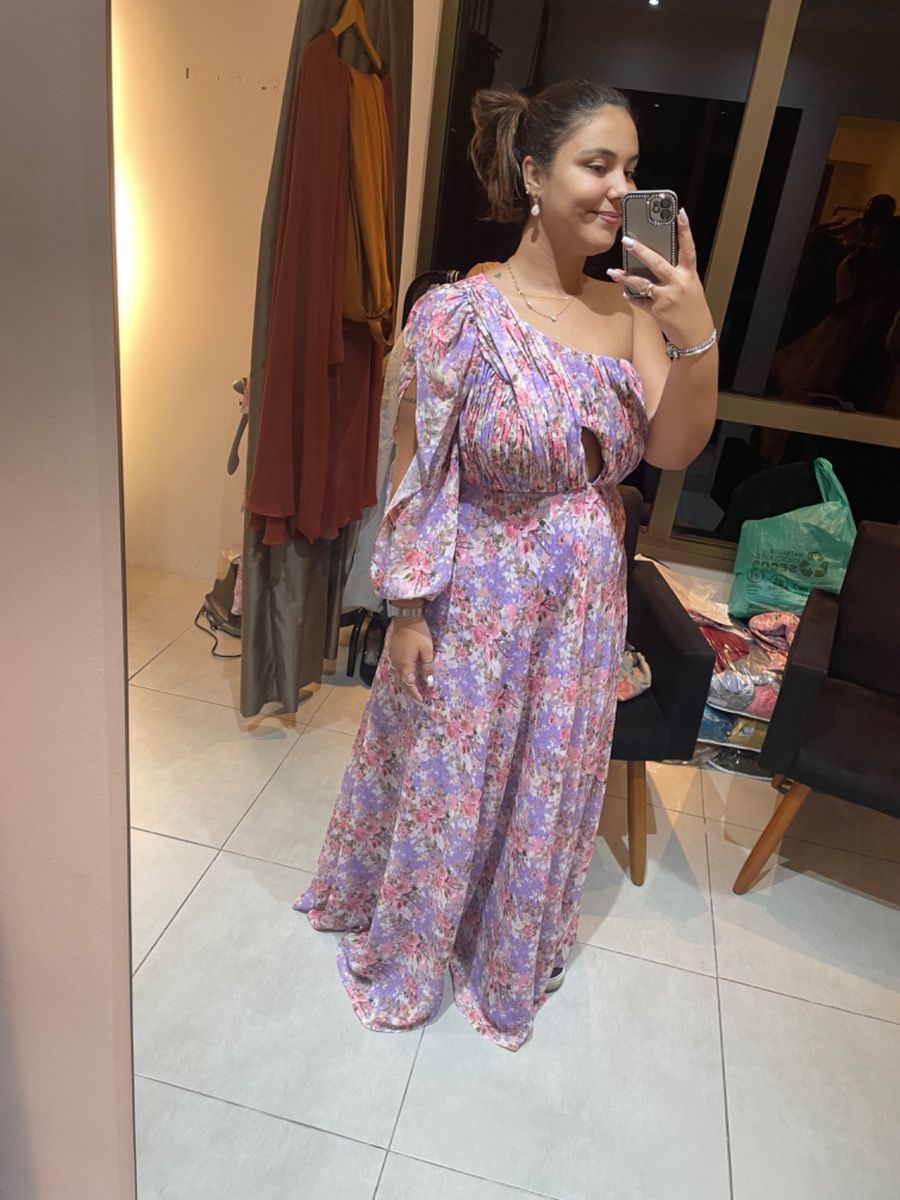 Vestido de best sale madrinha florido