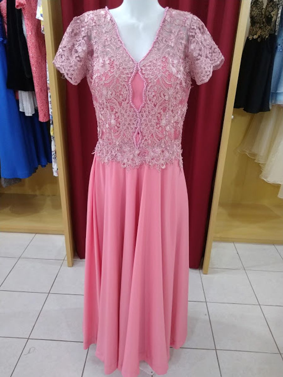 Vestido para avó sales da noiva rose