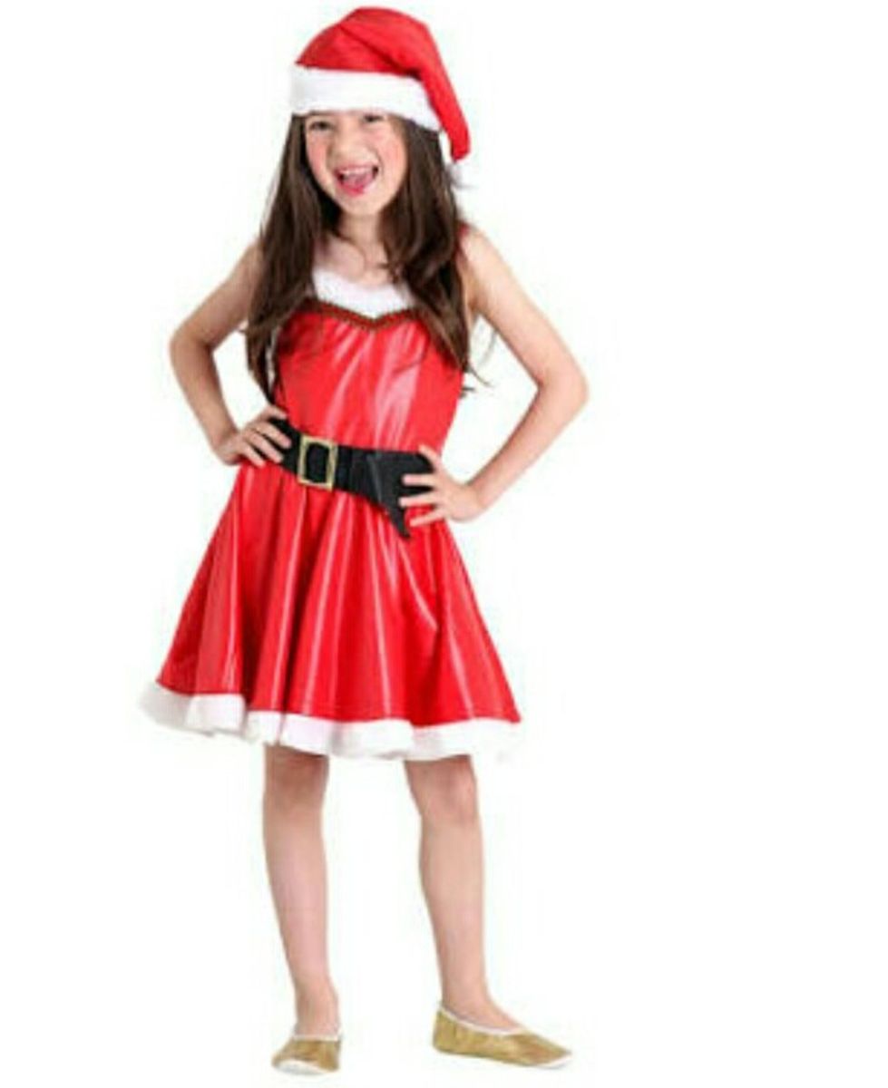 Vestido de Natal Infantil | Roupa Infantil para Menina Nunca Usado ...