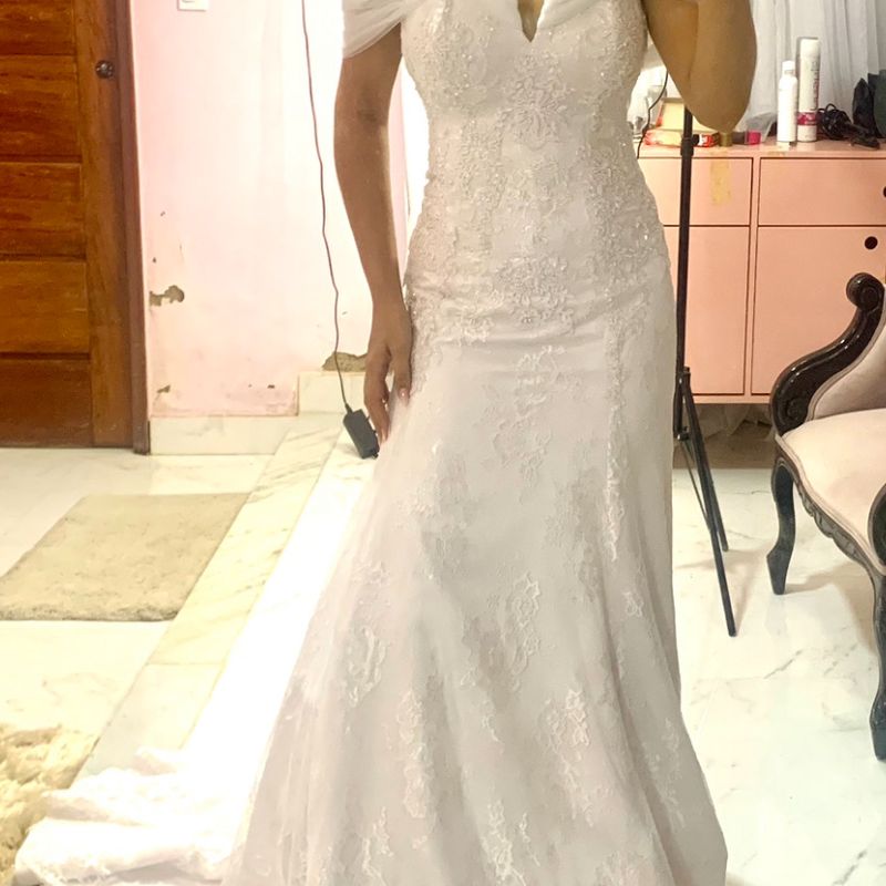 Vestido de hot sale noiva alcantara