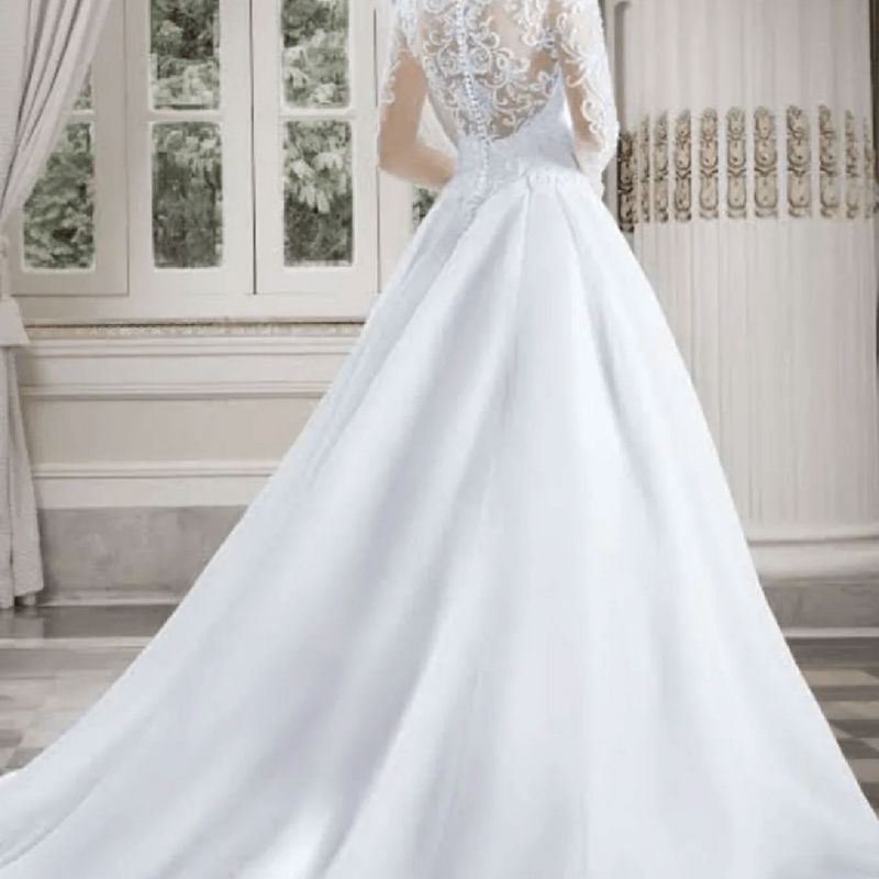 Vestido de Noiva Vestido de Festa Feminino Central Das Noivas Usado  98951594 enjoei