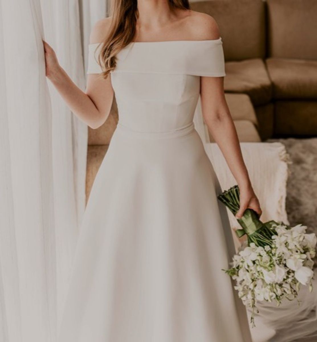 vestido liso para casamento