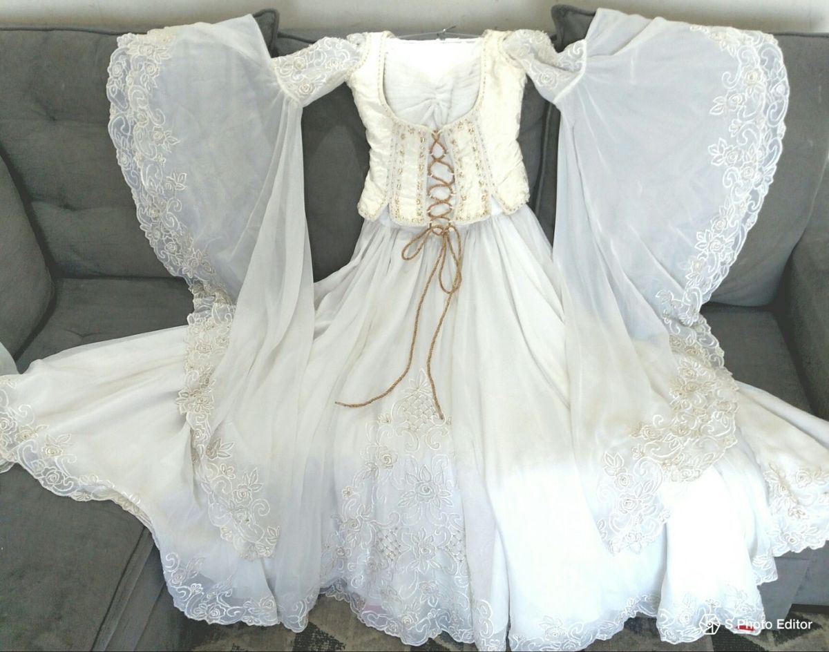 vestido de noiva medieval