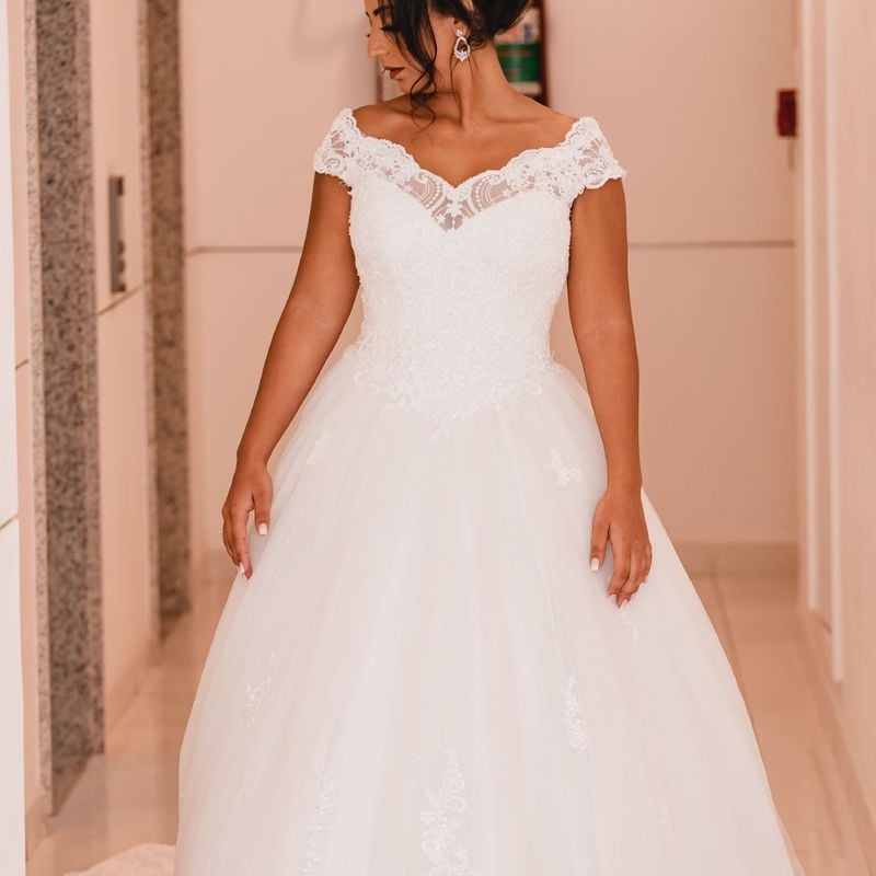 Vestido de Noiva Nova Noiva Vestido de Festa Feminino Nova Noiva Usado  56588025 enjoei