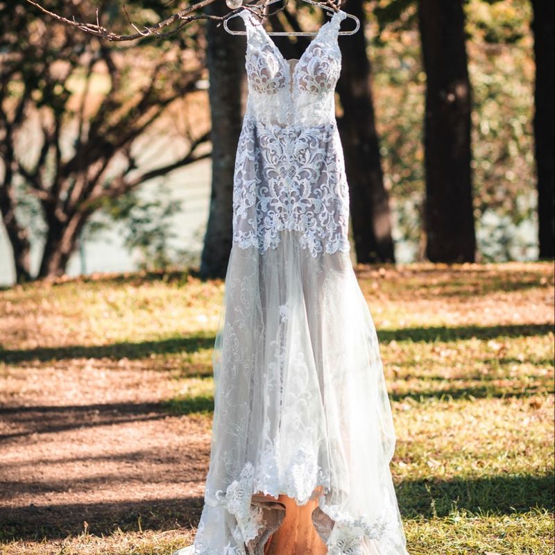 Vestido de Noiva Pp (veste Tamanhos 36 e 38) Vestido Feminino Artesanal  Usado 93627563 enjoei