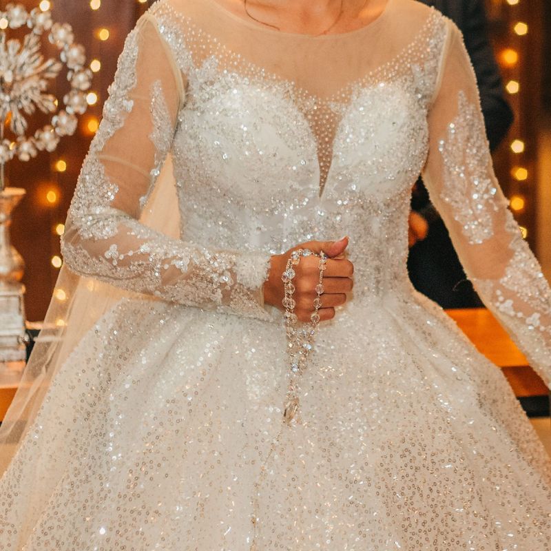 Saia Vestido De Noiva Cheio De Brilho Vestido De Noiva Com Muito
