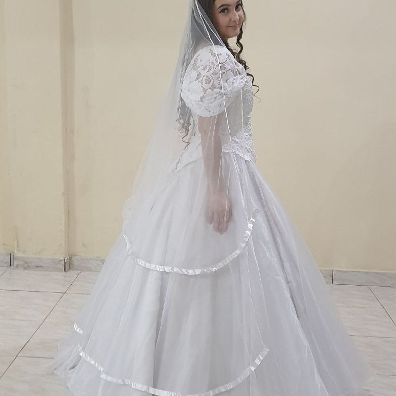 Vestido de Noiva Princesa com Renda