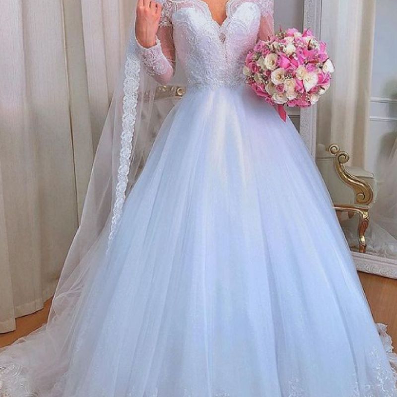 Vestido de Noiva Estilo Princesa | Roupa de Casamento Feminina Amanda  Novias Usado 90099017 | enjoei