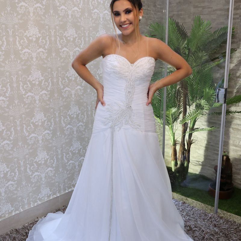 Vestido de Noiva Via Sposa Roupa de Casamento Feminina Via Sposa Nunca  Usado 46447459 enjoei