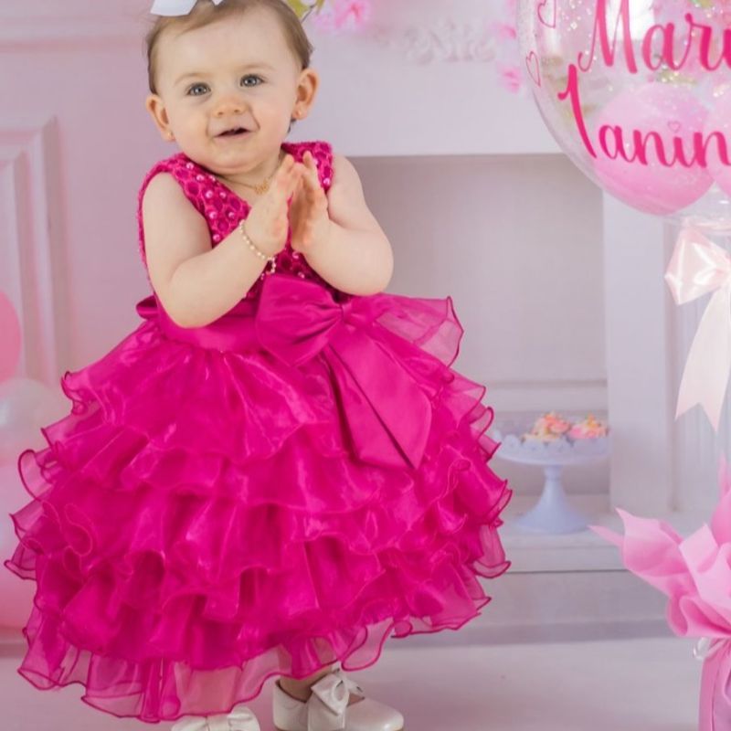 Vestido Aniversario 1 Ano Cinderela | Roupa Infantil para Bebê Usado  49137177 | enjoei