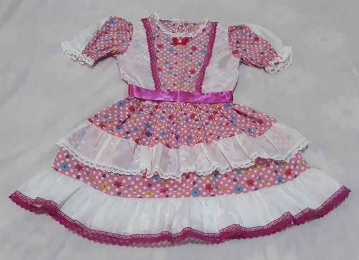 Vestido de Quadrilha Infantil Roupa Infantil