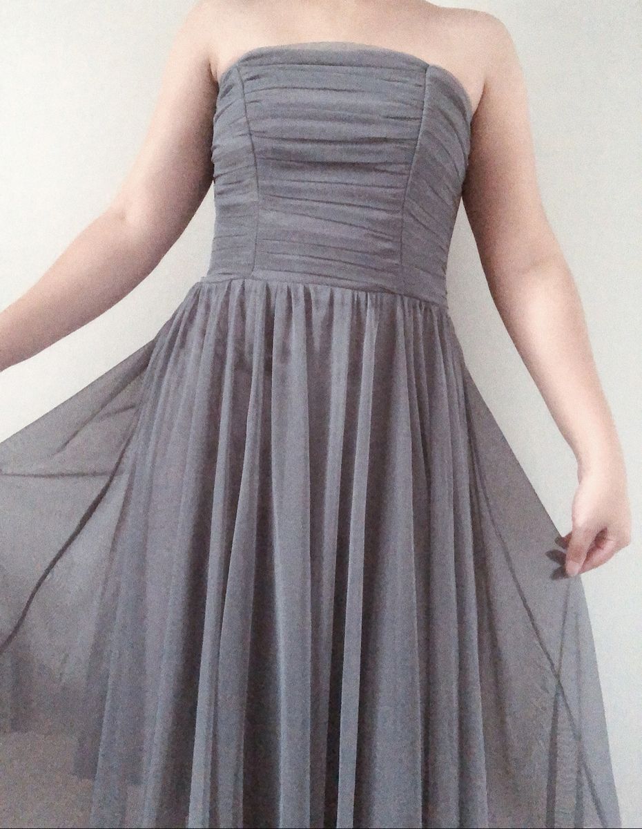 azul acinzentado vestido