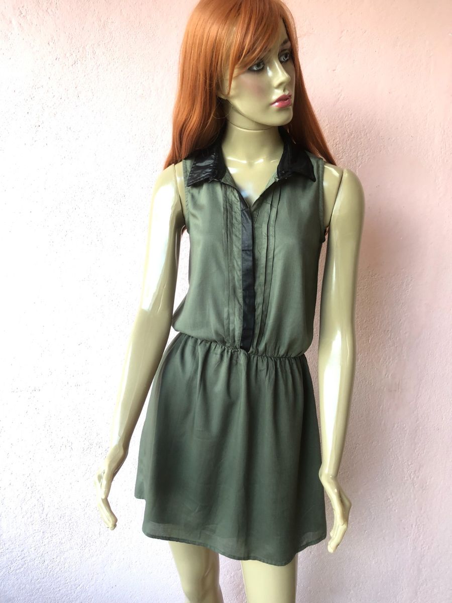 Vestido verde hot sale militar renner