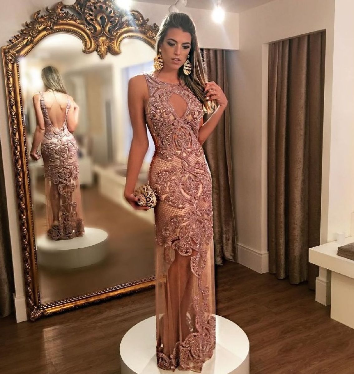 Vestido Deslumbrante Vestido Feminino Semarca Nunca