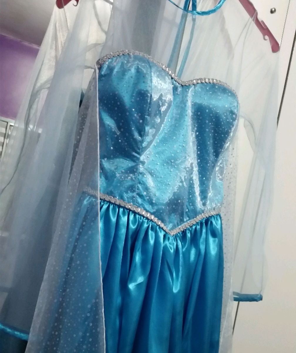 vestido frozen curto