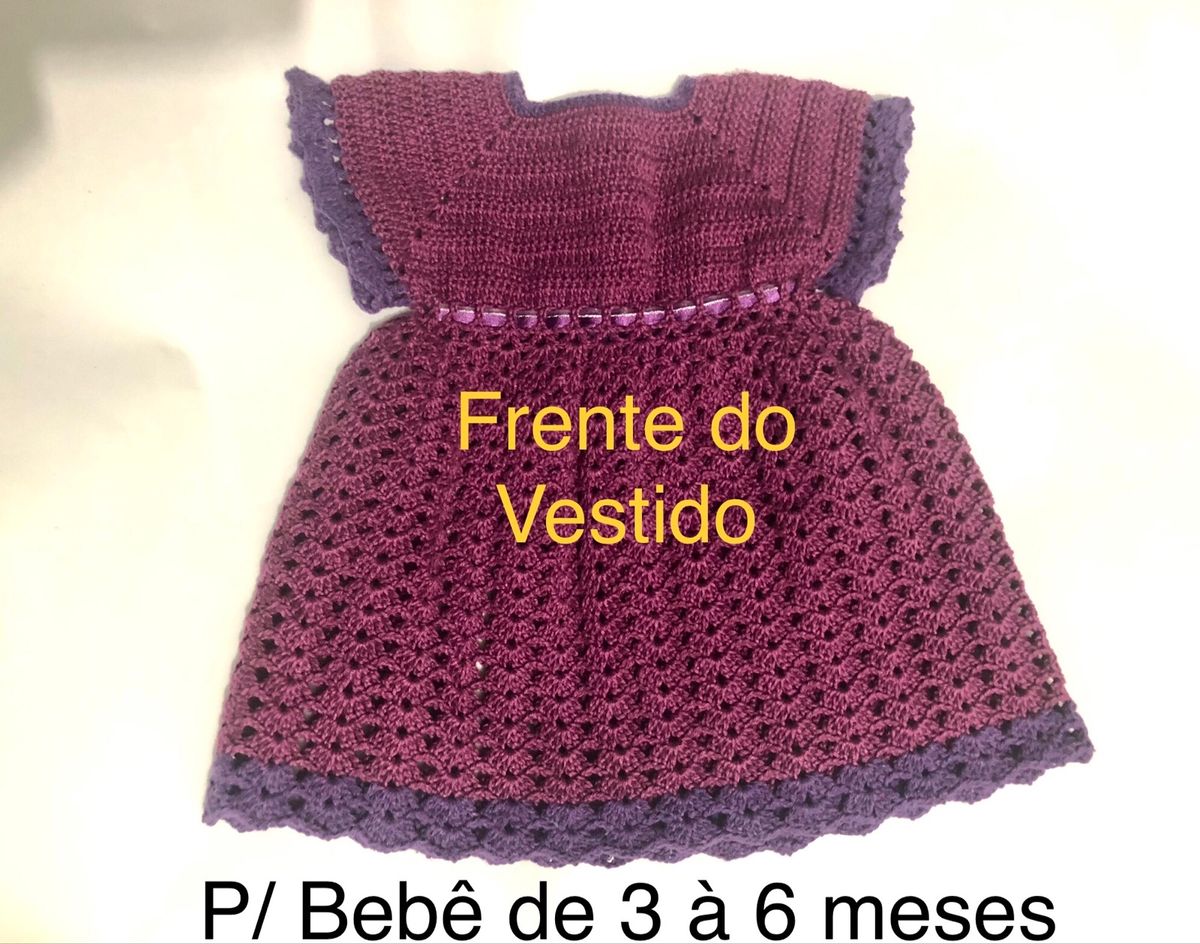 Vestido de Crochê Infantil Doçura #amoracadaponto 