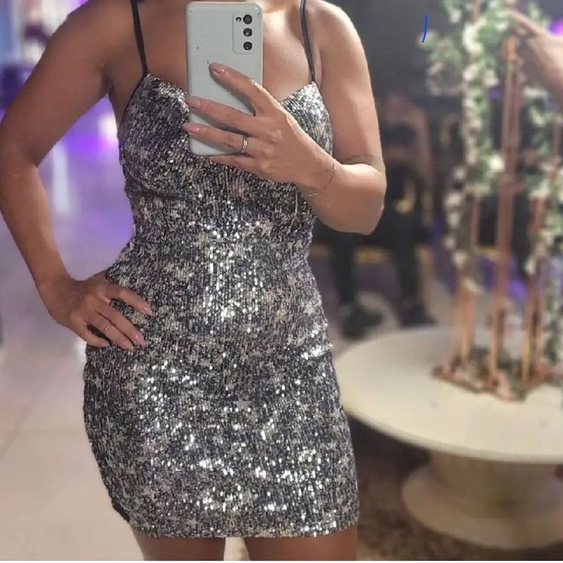 Planet Girls Roupas Em Paete Planet Girls Vestido Curto Paetê