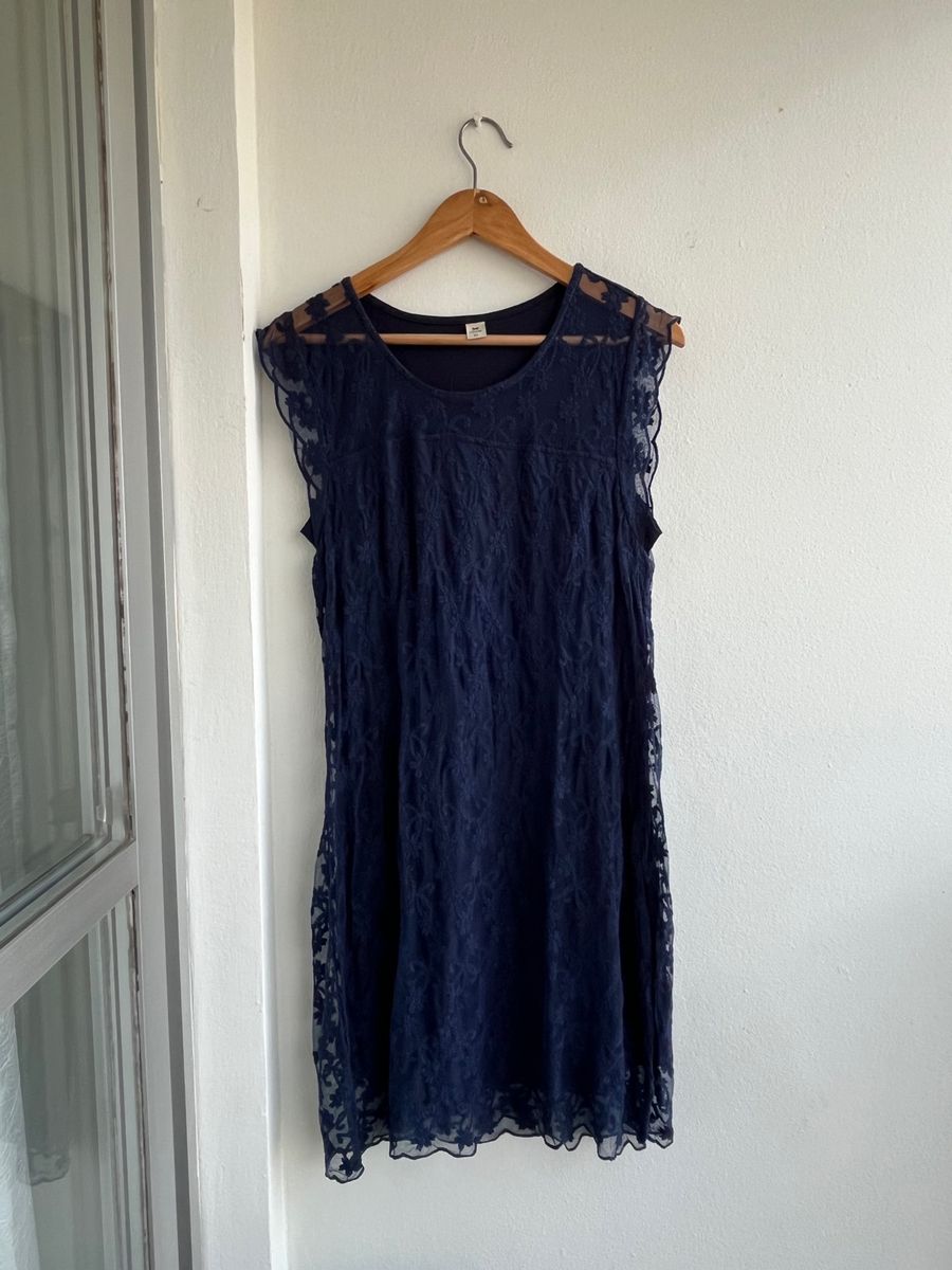 Vestido hering azul store marinho