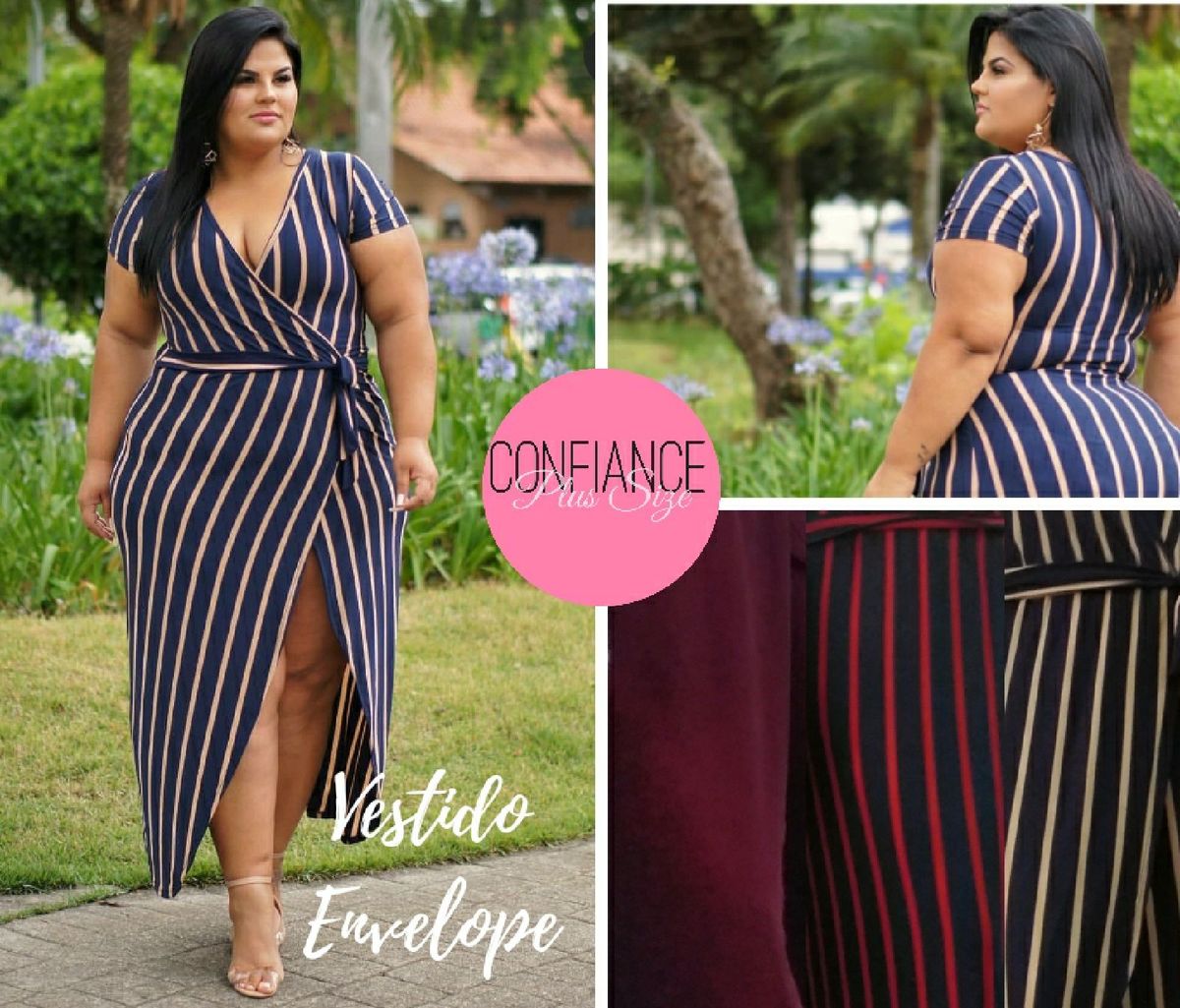 vestido envelope plus size