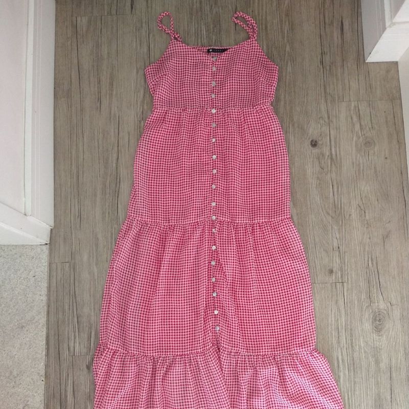 Vestido Estampa Vichy Rosa Vestido Feminino Mindse7 Usado