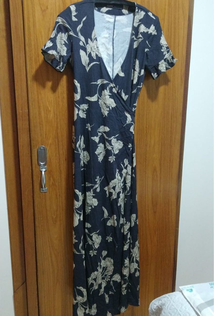 Vestido sales transpassado amaro