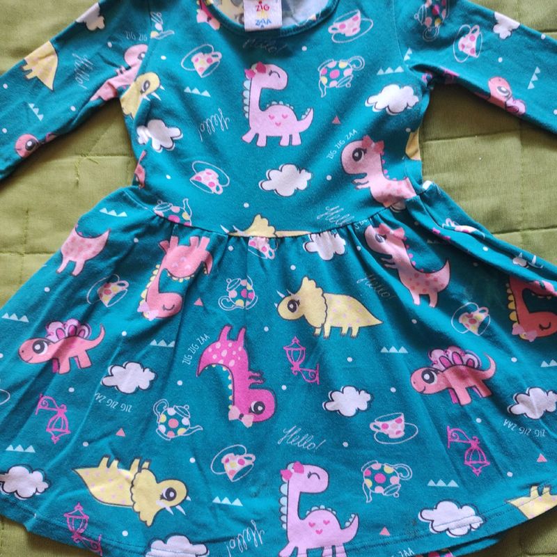 Vestido Estampado Zig Zig Zag Roupa Infantil para Menina Zig Zig Zag  Usado 71614157 enjoei