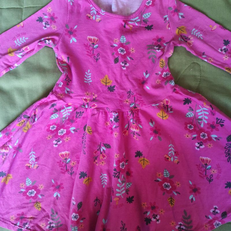 Vestido Estampado Zig Zig Zag Roupa Infantil para Menina Zig Zig