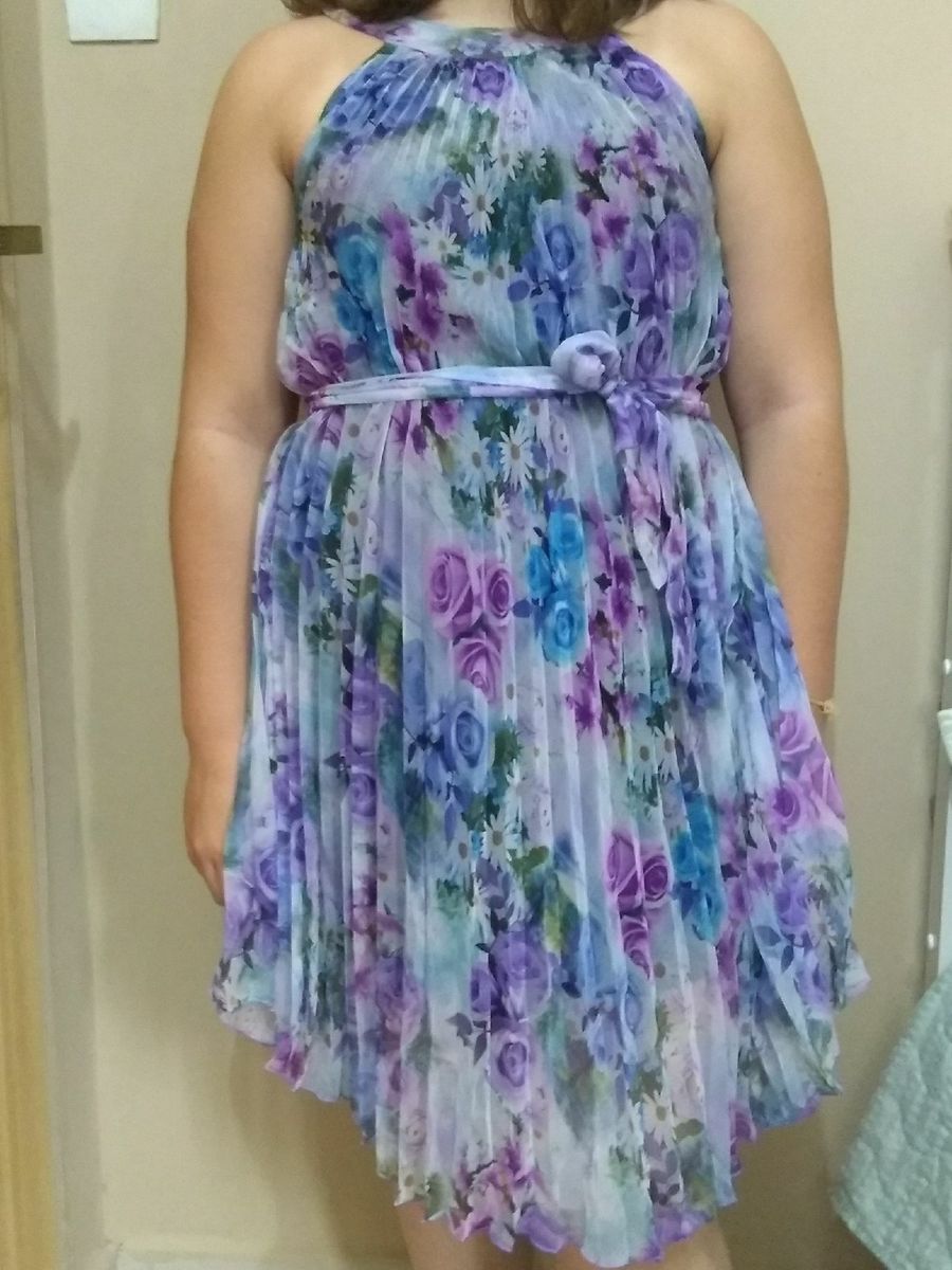 vestido estampado - vestidos de festa sem marca