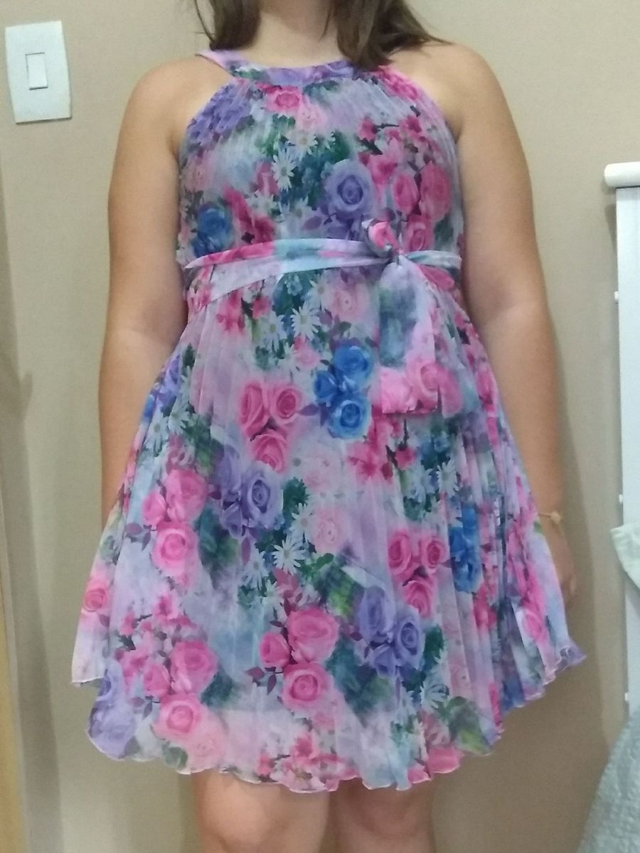 vestido estampado - vestidos de festa sem marca