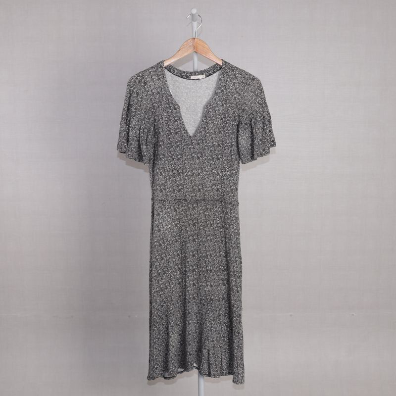 Vestido Evasê Off White Poá Maria Filó Vestido Feminino Maria Filó Usado  86480074 enjoei