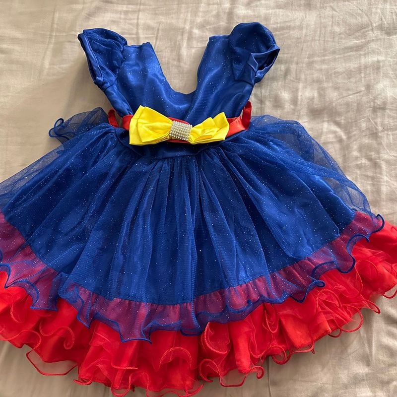 Roupa da branca de neve para hot sale 1 ano