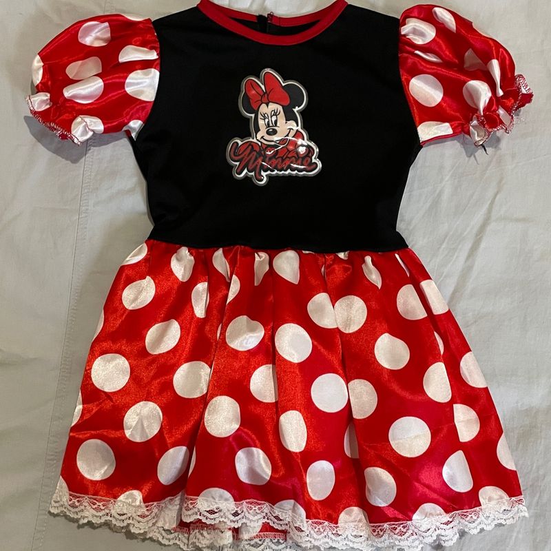 Menina vestida best sale de minnie