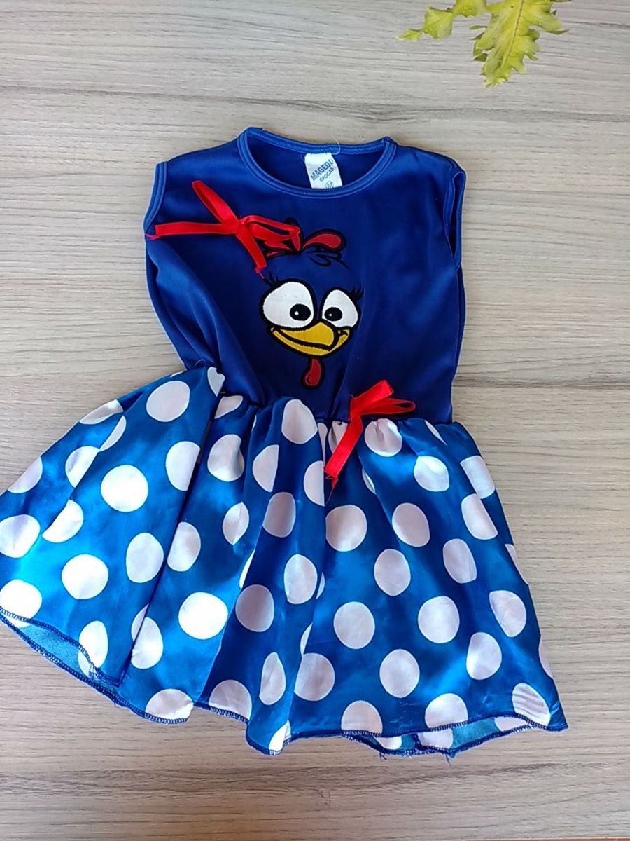 vestido bebe galinha pintadinha