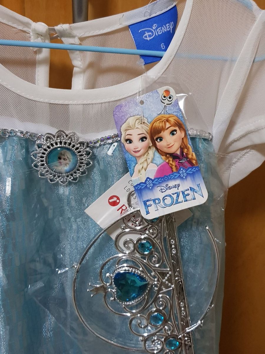 Vestido Frozen Elsa Fantasia com Capa | Roupa Infantil para Menina Nunca  Usado 77226989 | enjoei